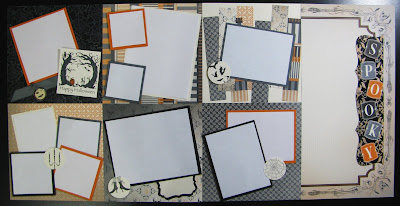 Halloween Scrapbook Layout