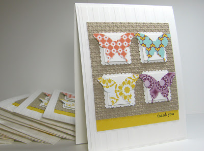 Papillon Potpourri Thank You Cards