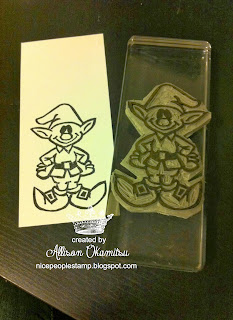 Undefined Elf Card – Hand Carved Stamp