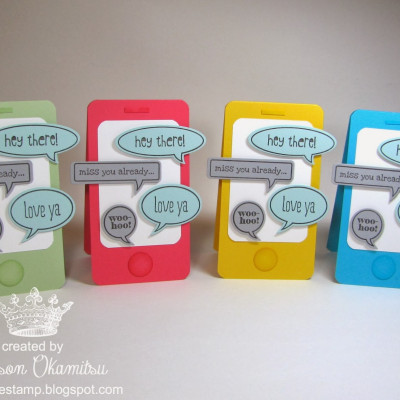 Colourful Smart Phone Valentines