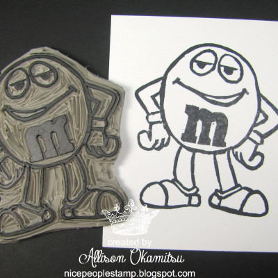 UNDEFINED – Hand Carved Candy Character Stamp