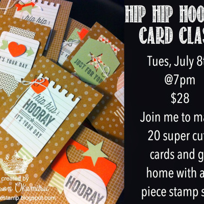 Hip Hip Hooray Card Class