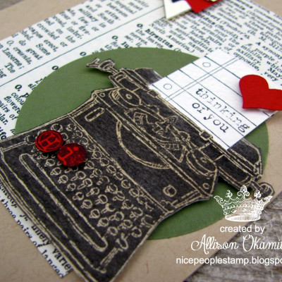 Tap, Tap, Tap Vintage Vibe Card