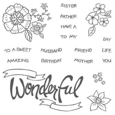 NEW Photopolymer Stamp Set – You’re Wonderful