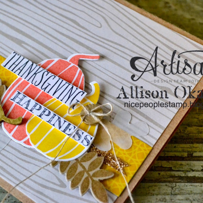 Fall Fest Thanksgiving Card – Stampin’ Up! Artisan Blog Hop