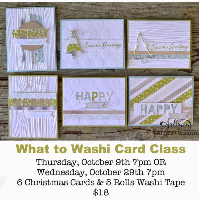 Two NEW Christmas Card Classes!