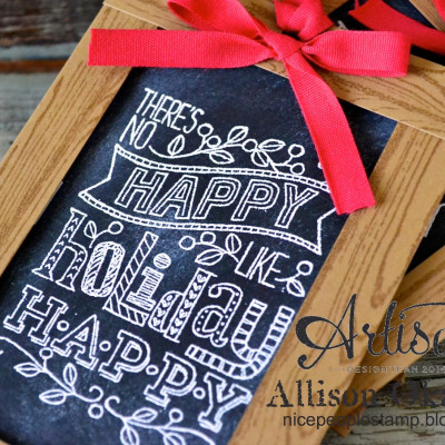 Chalkboard Christmas Tags: Stampin’ Up! Artisan Blog Hop