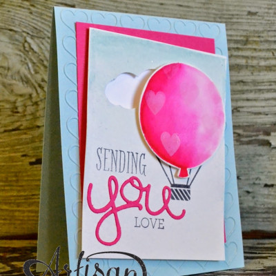Sending You Love Card: Stampin’ Up! Artisan Blog Hop