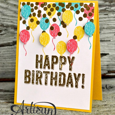 Birthday Surprise Card: Stampin’ Up! Artisan Blog Hop