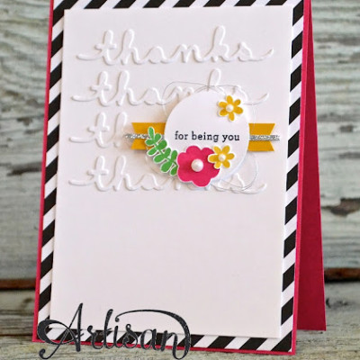 Endless Thanks & Greetings Thinlits Card: Stampin’ Up! Artisan Blog Hop