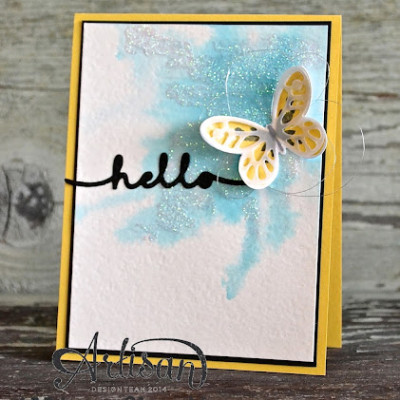 Watercolor Wings Card: Stampin’ Up! Artisan Blog Hop