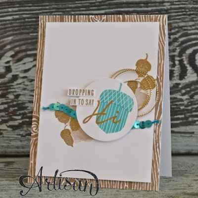 Acorny Thank You Card: Stampin’ Up! Artisan Blog Hop