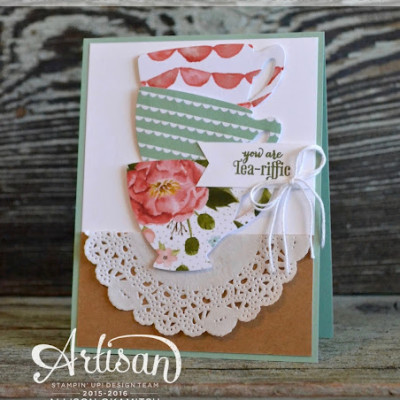 A Nice Cuppa Stamp Set & Cup and Kettle Framelits Card