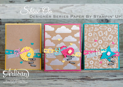 Shine On Designer Series Paper: Stampin’ Up! Artisan Blog Hop