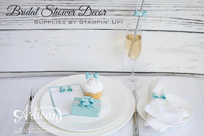 Bridal Shower Party Decor & Rectangle Box w/ Gift Box Punch Board Video: Stampin’ Up! Artisan Blog Hop