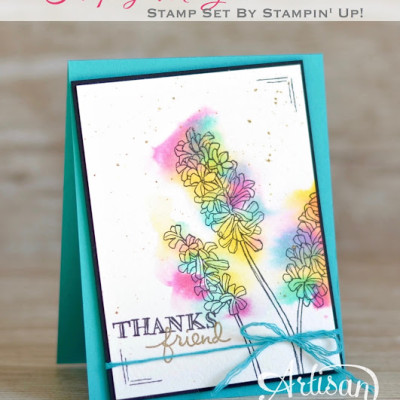 Helping Me Grow Watercolour Card: Stampin’ Up! Artisan Blog Hop