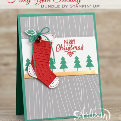 Hang Your Stocking Christmas Card: Holiday Premiere Make n’ Take #1