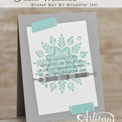 Frosted Medallions Card: Holiday Premiere Make n’ Take #4