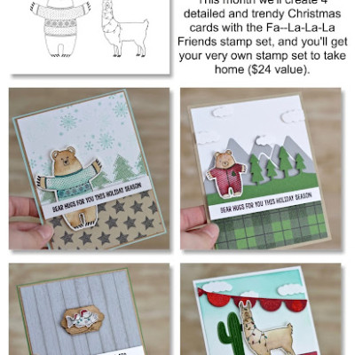 Fa-La-La-La Friends Christmas Cards for Trendy Tuesday