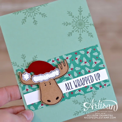 Jolly Friends Christmas Moose Card