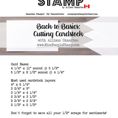 Back to Basics: Cutting Cardstock & a LIVE Video