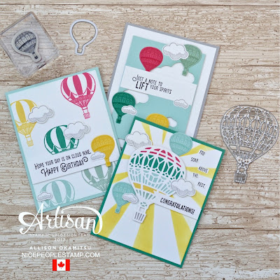 Lift Me Up Trio of Cards: Stampin’ Up! Artisan Blog Hop