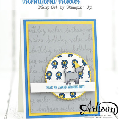 Barnyard Babies Birthday Card: Be Inspired Blog Hop