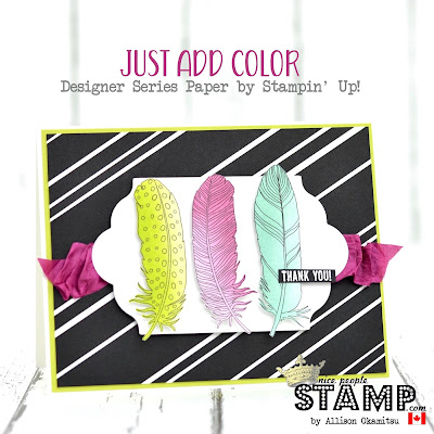 Easy Ombré Feathers Card w/ VIDEO