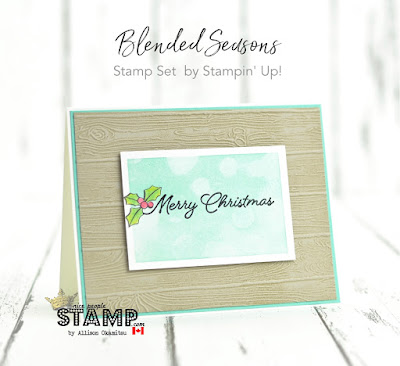 Blended Seasons & Bokeh Dots Christmas Card