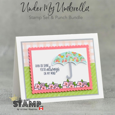 Learn how to make cards! | Handmade card for spring | Under My Umbrella Bundle | Stampin’ Up! | VIDEO