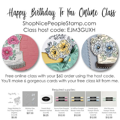 FREE Happy Birthday To You Online Class | Create cards with me anywhere in Canada! | Stampin’ Up!