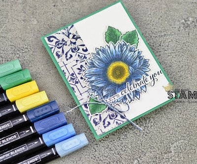 Blending & Shading with Alcohol Markers: Cardmaking VIDEO Tutorial | Stampin’ Blends Markers | Stampin’ Up! Celebrate Sunflowers Bundle