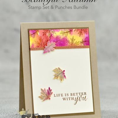 Easy Watercolour Techniques for Cardmaking Video Tutorial | Stampin’ Up! Beautiful Autumn Bundle