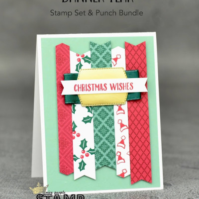 Perfect Card Design for Small Scraps | Cardmaking Tutorial | Stampin’ Up! Banner Year | Christmas