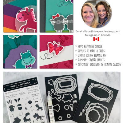 Hippo Happiness Card Class To Go – Online Cardmaking Class | Ships anywhere in Canada! | Stampin’ Up!