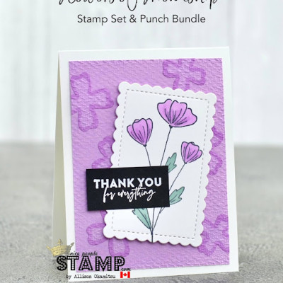 Inlaid Embossing Technique Tutorial | Stampin’ Up! 2021-2023 In Colors | Flowers of Friendship