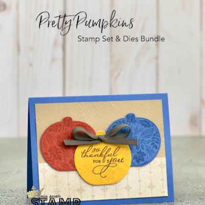 Beautiful Fall Handmade Thank You Card | Stampin’ Up! Pretty Pumpkins