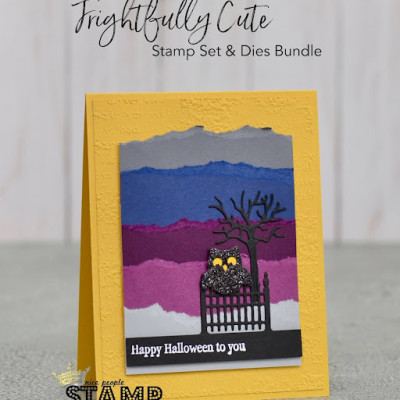 Ripped & Torn Background Technique VIDEO | Stampin’ Up! Frightfully Cute