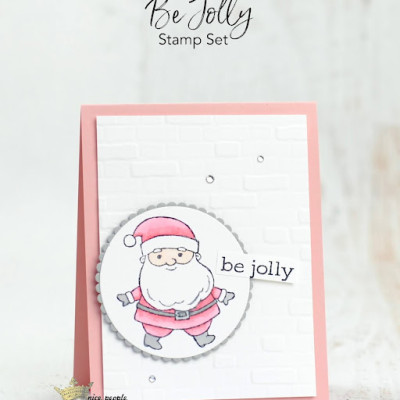 Quick & Cute Pink Santa Card | Stampin’ Up! Be Jolly Stamp Set