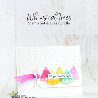 Rainbow Christmas Trees Card | Stampin’ Up! Whimsical Trees