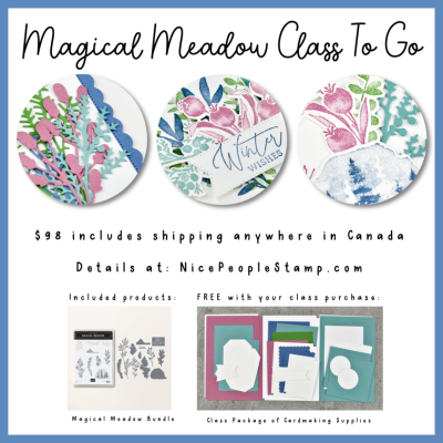 NEW Class To Go | Stampin’ Up! Magical Meadow Bundle | Ships anywhere in Canada!