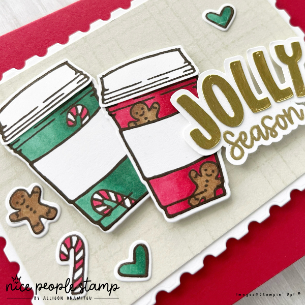 Create an adorable Christmas coffee cup card using the More Than Autumn Bundle from Stampin' Up! 