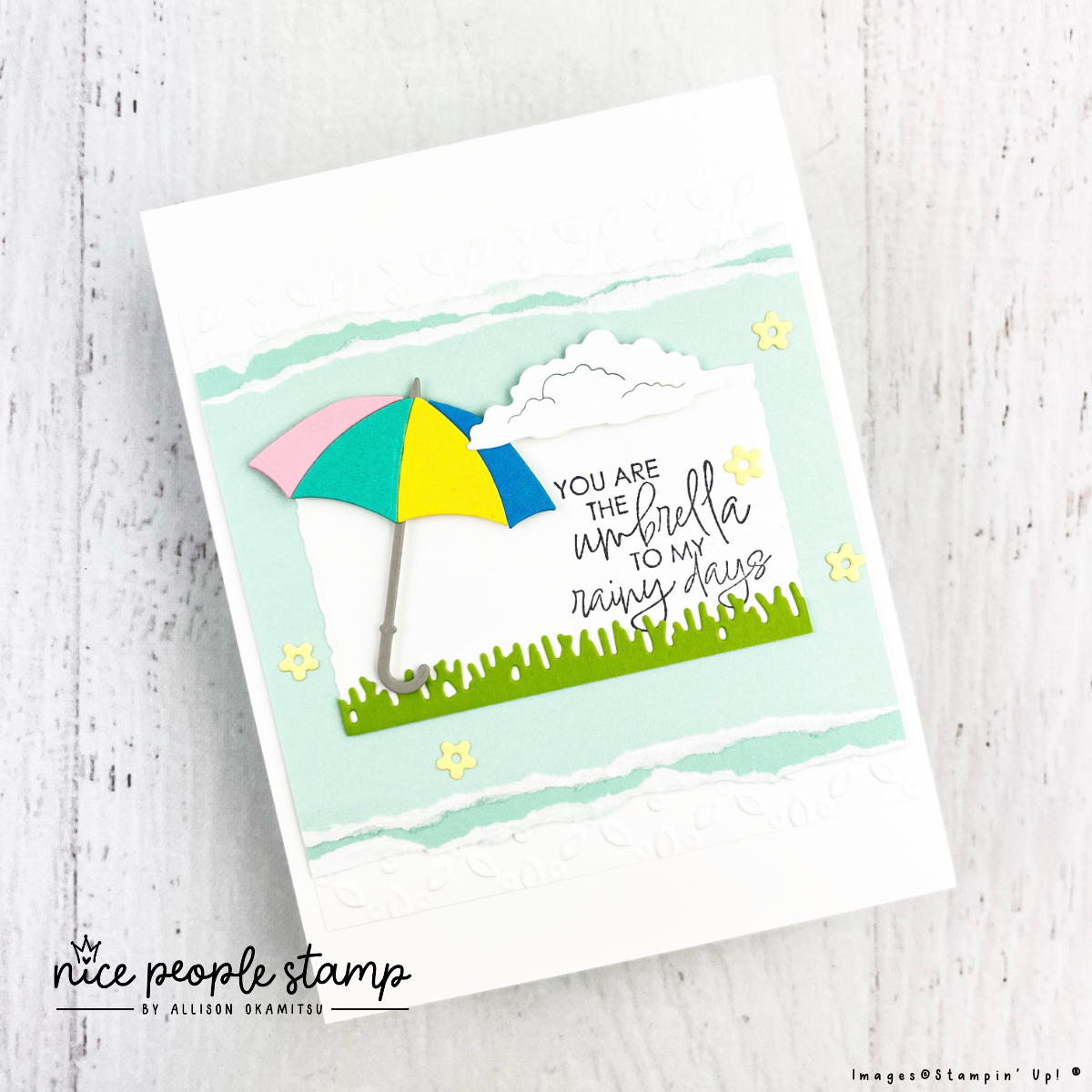 Create a fantastic handmade card with the Umbrella Days Bundle from Stampin' Up! 