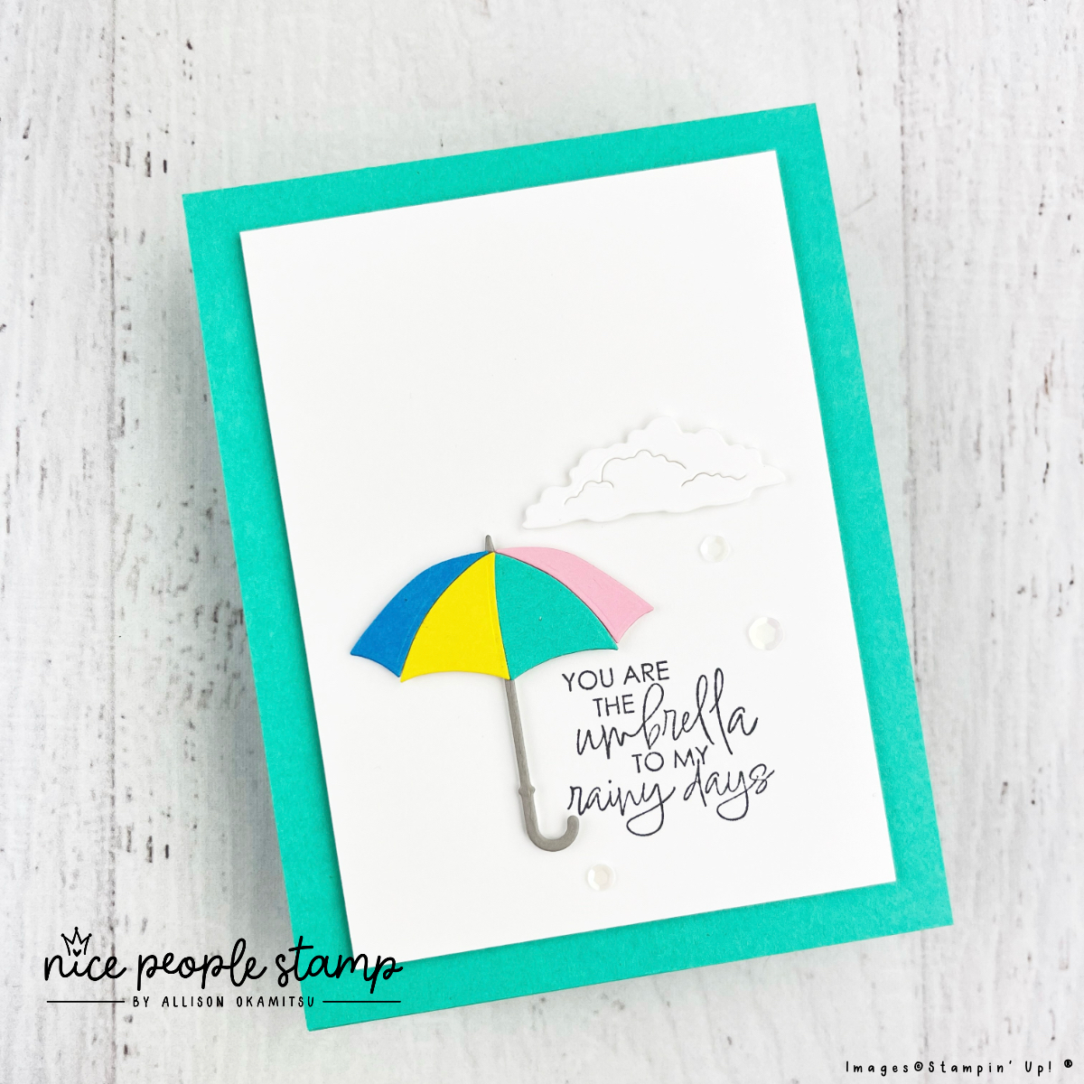 Create a fantastic handmade card with the Umbrella Days Bundle from Stampin' Up! 