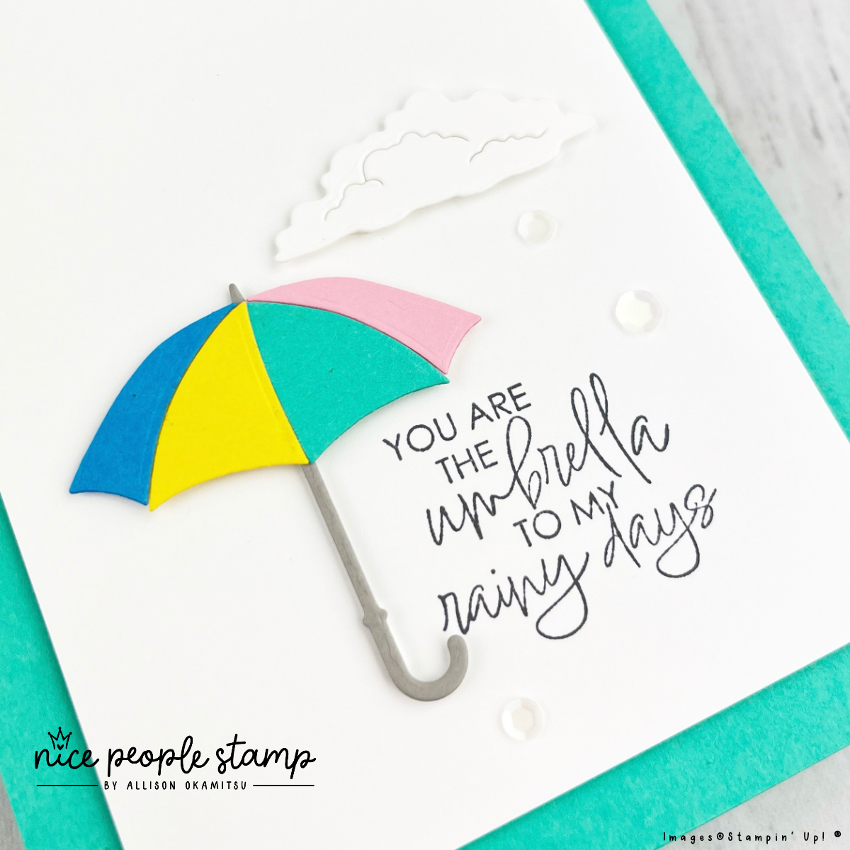 Create a fantastic handmade card with the Umbrella Days Bundle from Stampin' Up! 