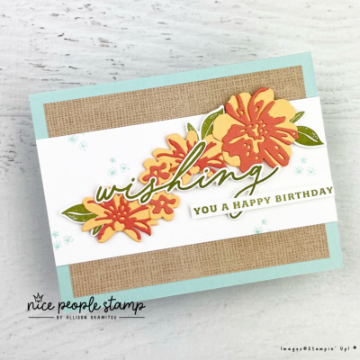 Die Cut Flower Card | Delightful Wishes Bundle by Stampin’ Up!®