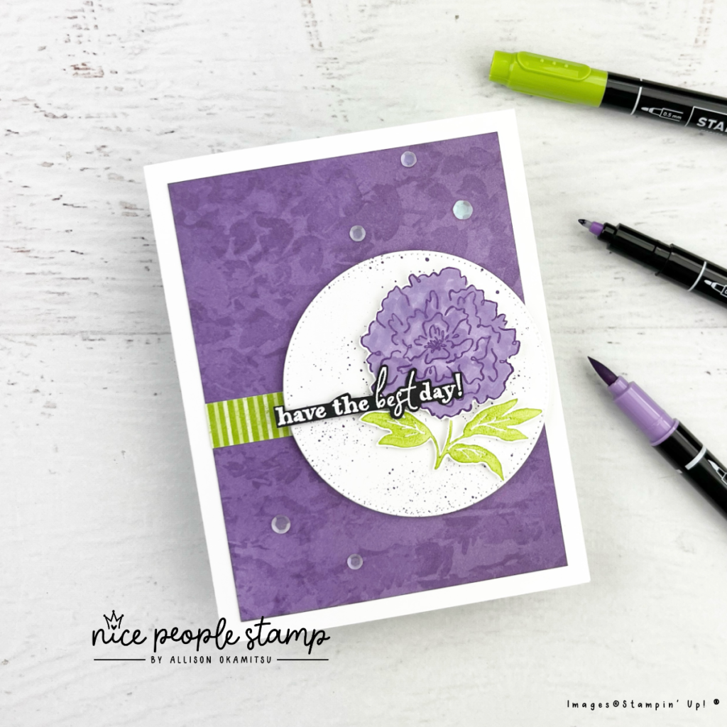 Get TWO marker sets and the stamp set I used on today's card included in a Demonstrator Kit until the end of February 2025. Stamp set is Handmade Designs by Stampin' Up!®