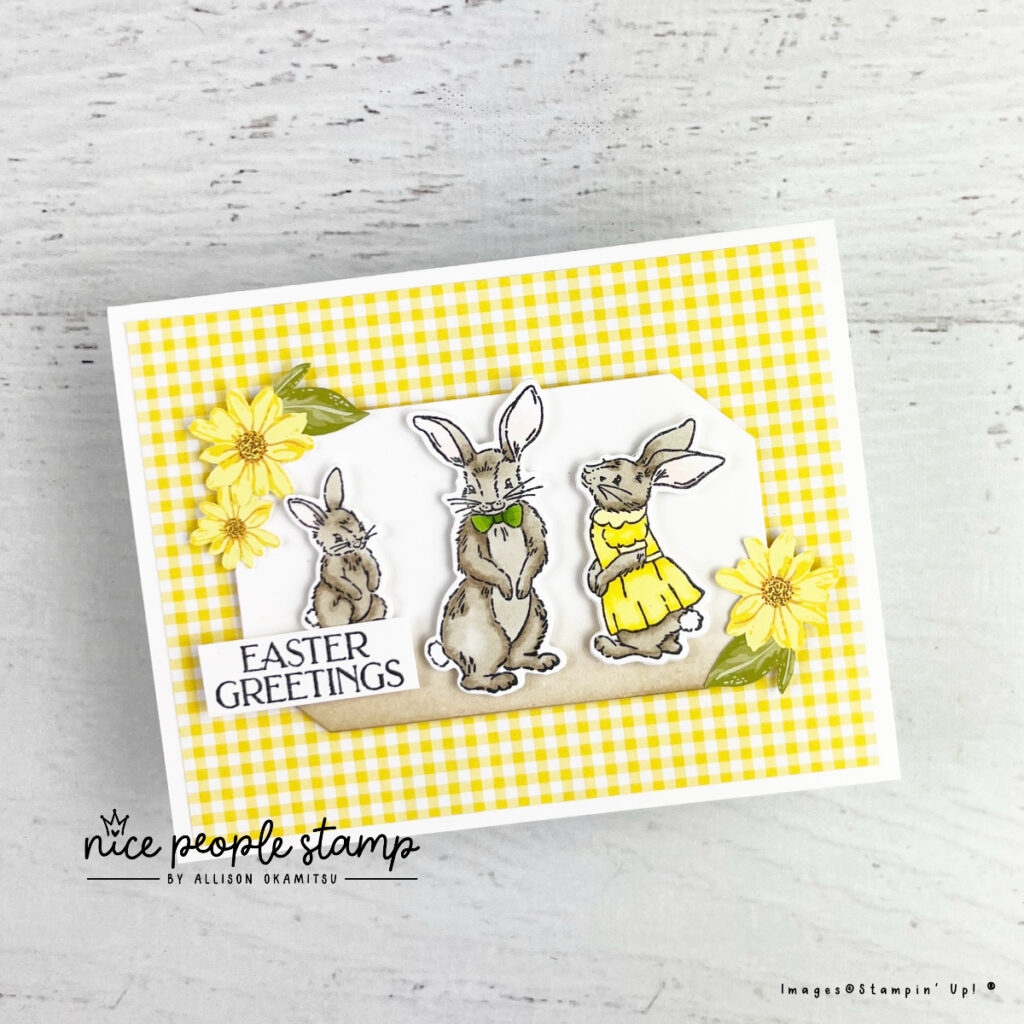 Create an adorable handmade Easter card with the Storybook Friends Bundle by Stampin' Up!® You'll love the cute rabbit imagery!