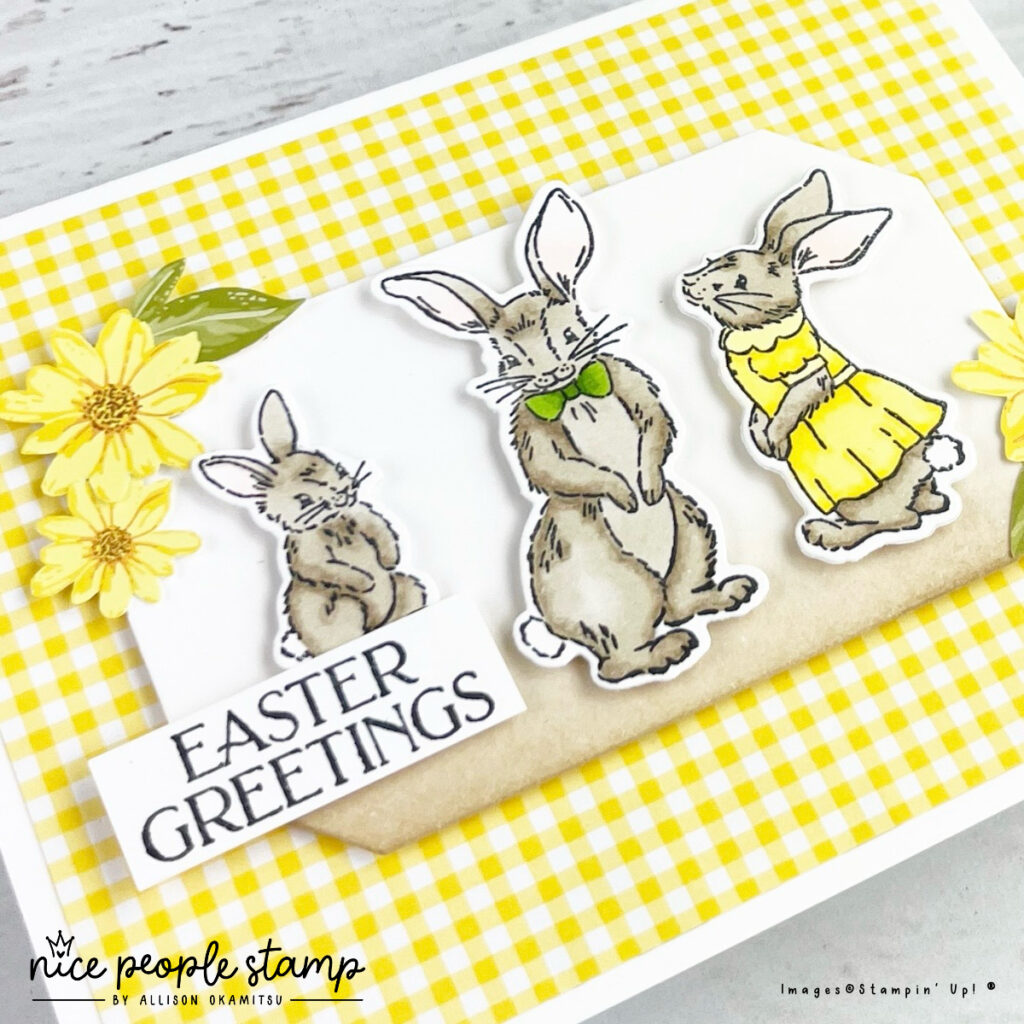 Create an adorable handmade Easter card with the Storybook Friends Bundle by Stampin' Up!® You'll love the cute rabbit imagery!