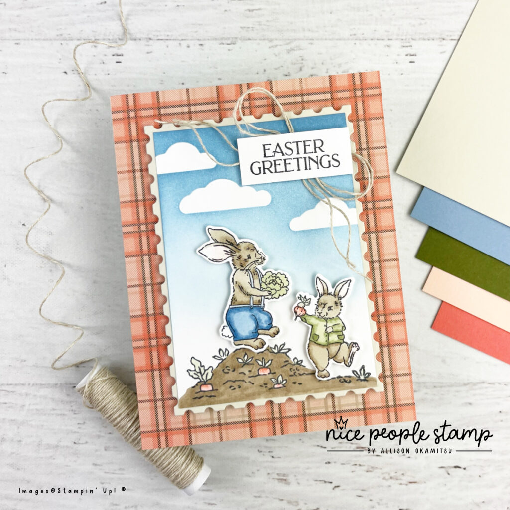 Creating a cute Easter bunnies card is SO fun using the Storybook Friends Bundle from Stampin' Up!® - especially if you love colouring!